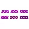 Set de rondelle et écrou en alu anodisée violet (60pcs)