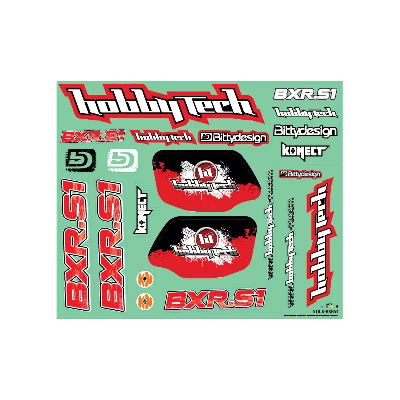 Planche de stickers Hobbytech BXR.S1 buggy