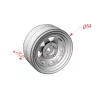 Crawler Metal 1.9 Beadlock Classic 3 White Rims (4pcs)