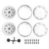 Crawler Metal 1.9 Beadlock Classic 3 White Rims (4pcs)