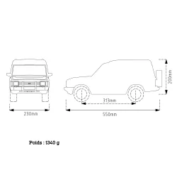 Carrosserie ABS 313mm Disco