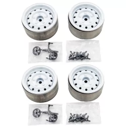 Crawler Metal 1.9 Beadlock Classic 1 White Rims (4pcs)