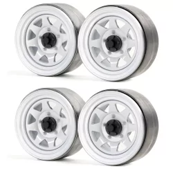 Crawler Metal 1.9 Beadlock Classic 3 White Rims (4pcs)