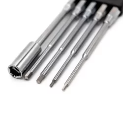 Kit d'embout de visseuse Titanium 1,5/2/2,5, 3mm et clé 7mm