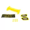 Aileron buggy 1/10 plastique jaune+stickers