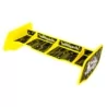 Aileron buggy 1/10 plastique jaune+stickers