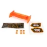 Aileron buggy 1/10 plastique orange+stickers