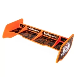 Aileron buggy 1/10 plastique orange+stickers