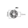 Hexagone +15mm de fixation jante Performance