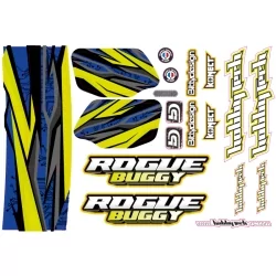 Planche stickers  Rogue Buggy Jaune