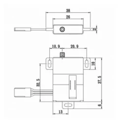 Servo SAVOX d'ailes 5kg-0.10s    7.4v