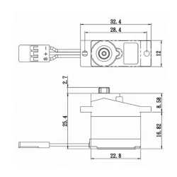 Servo SAVOX MICRO DIGITAL  2.6kg-0.16s