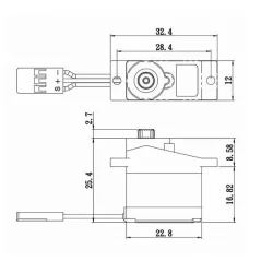 Servo SAVOX MICRO DIGITAL  2.6kg-0.16s