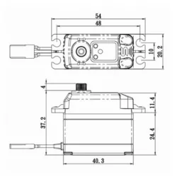 Servo Standard SAVOX 7.4V DIGITAL  40kg 0.11s