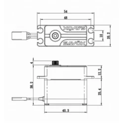 Servo Standard SAVOX 8.4V DIGITAL  55kg 0.12s