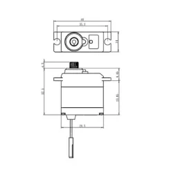 Servo waterproof Mini DIGITAL 5KG/0.11s